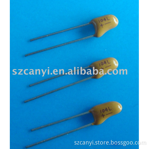 DIP Tantalum Capacitor 104/50V